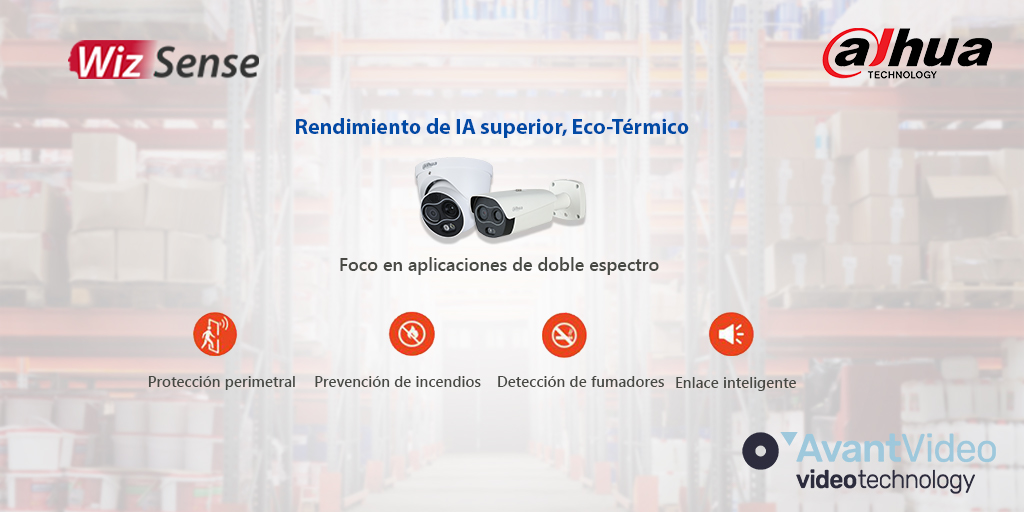 AvantVideoTech's tweet image. 🚀 Descubre las nuevas Cámaras Térmicas Wizsense 1241 #Dahua

➡ Nuevas Funcionalidades; Protección Perimetrar, Prevención de Incendios, Detección de Fumadores, Enlace Inteligente 

💻Más información en el enlace: bit.ly/36fAOzr