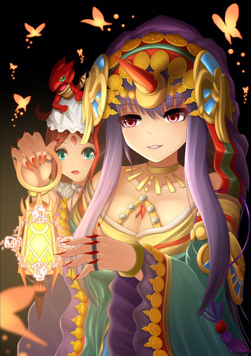 秘匿の漂龍喚士 エンラ パズドライラスト えんがわ ᔆᵘᙚᑋⁱのイラスト