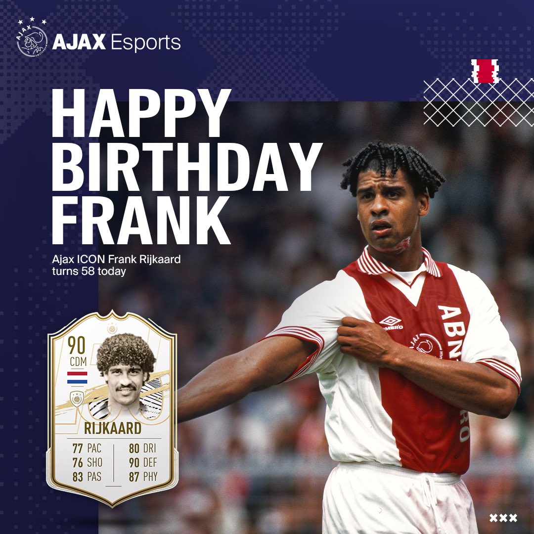 Hit  to wish Ajax ICON Frank Rijkaard a happy birthday!    