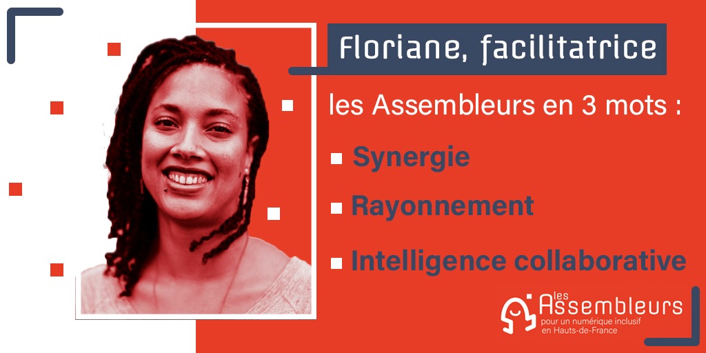 Assembleurs's tweet photo. #portraitdequipe 📷
📢@Floriane_PopASB nous décrit les @Assembleurs en 3 MOTS !
ET VOUS, quel serait vos MOTS pour nous décrire ?
On attend vos retours en commentaires 👇
#inclusionnumerique #numeriqueinclusif #mednum @SIILABHDF @Efficience59 @NumEnCommuns https://t.co/0ptOKnbK1p