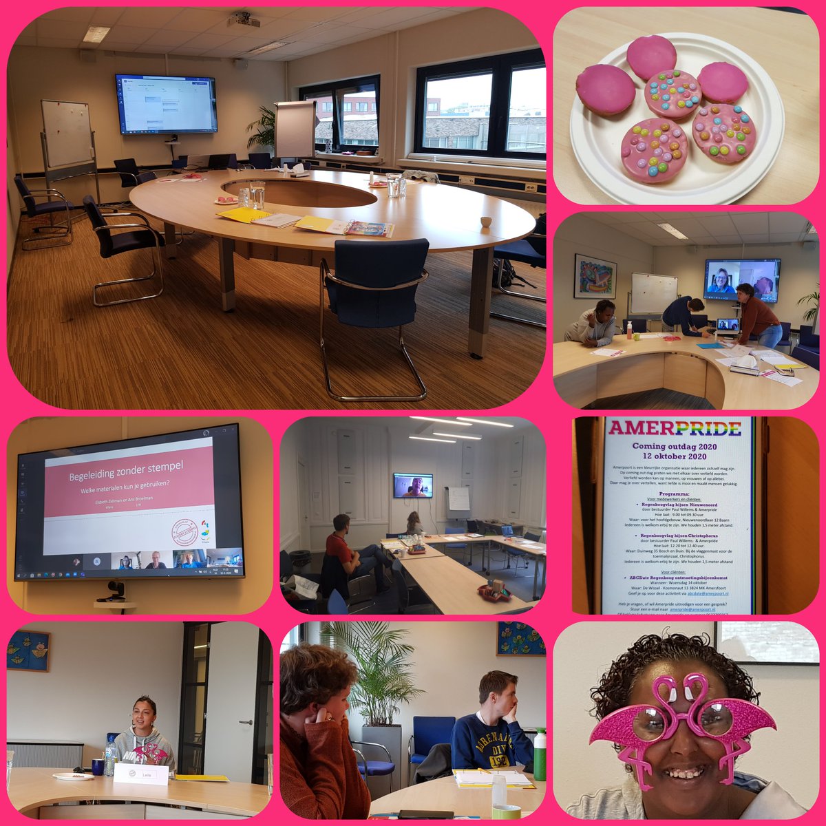 Een prachtdag met een🏳️‍🌈👬👭👬🏳️‍🌈 'roze' randje.
Vandaag hadden we onze 2e Samen Sterker Zonder Stempel training. 
We hebben hem héél snel Corona-proof gemaakt= gisteren nog👌👌
Dus👉deels live👉deels via Teams👉deels op een locatie van de Amerpoort.
<a href="/Amerpoort/">Amerpoort-Sherpa</a> <a href="/zonderstempel/">Zonder Stempel! 🏳️‍🌈</a>