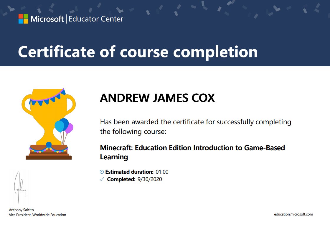 AndrewJamesCox2's tweet photo. Getting to grips with MC Education. Lesson Planning will be so much fun! ���#mcedu #minecraft #minecraftedu #stem #pgce @APLPteach @PlayCraftLearn @Athrofa https://t.co/kYQM2Kqox0