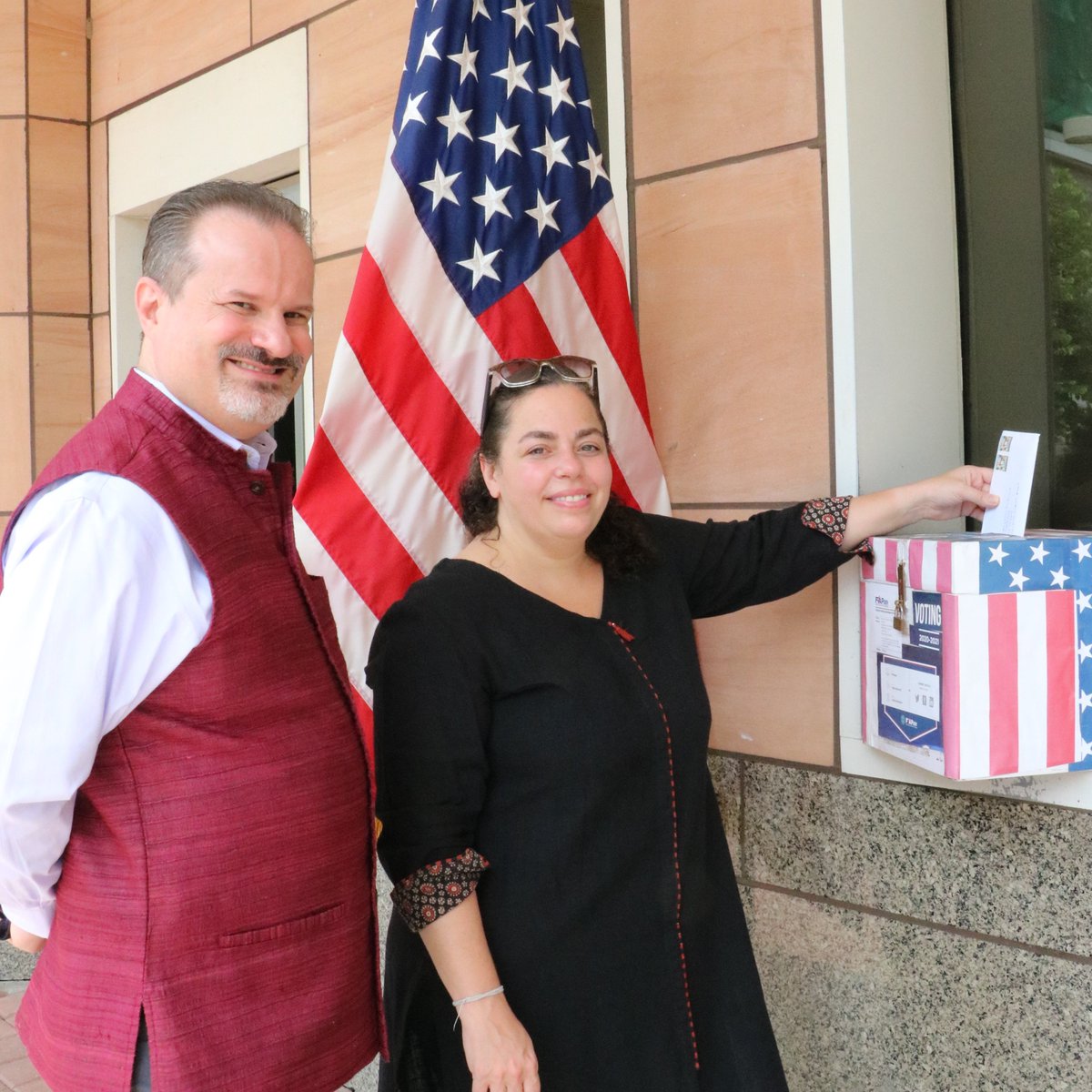 #CGRanz and spouse Taly Lind cast their overseas votes this week. Have you? Register to vote overseas by visiting: FVAP.gov #Vote2020