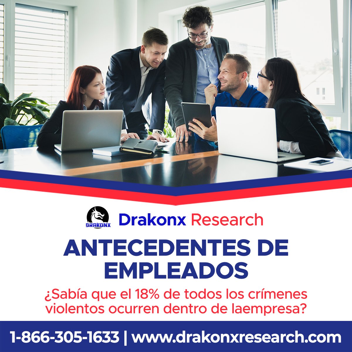 EMPLOYMENT BACKGROUND CHECK

Did you know that 18% of all violent crimes occur at the workplace?

We offer Employment Background Checks. 

Contact us, today. Free Consultation. 

1-866-305-1633 | drakonxresearch.com
.
.
#drakonxresearch #employment #background #identificar