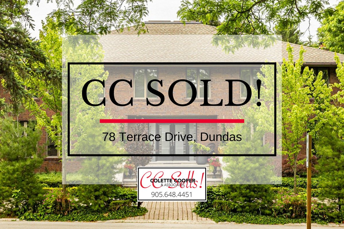 CC SOLD! A Big Congrats to our clients on the sale of their beautiful home at 78 Terrace Dr!  And we're thrilled for the new owners to make this extraordinary home their own!
A happy day for all!  ❤️🏠🤗
#ccsells #colettecooperandassociates #rlpstate #hamont #dundas #dundashomes