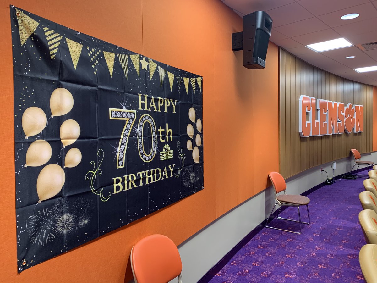 Happy 70th to our Associate AD Woody McCorvey! Quite a guest list for his surprise Zoom call this morning:

Gene Stallings, Phillip Fulmer, Sylvester Croom, John Chavis, Larry Kirksey, Joe Whitt, Randy Ross, Dan Brooks, plus the real VIPs: his wife Ann, son Marlon &amp; grandson Beau