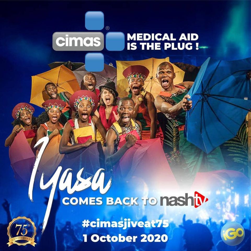 CimasHealth's tweet photo. Cimas IS THE PLUG!
Just a few hours to go …Cimas turns 75years; tune in to the #CimasJiveat75 tomorrow live on Nashtvzimbabwe FB Page. Catch a vibe with Zimbabwe's finest for your entertainment like IYASA , WINKY D and more. If you are ready for this show us by Retweeting 🕺🏿 https://t.co/UtRJX2EFgB