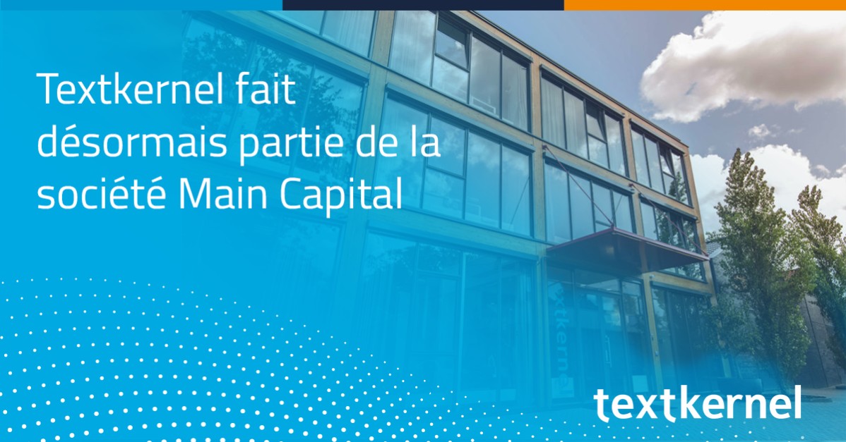 TextkernelFR's tweet image. Textkernel fait partie de la société Main Capital qui soutient ses ambitieux objectifs de croissance - CareerBuilder et Textkernel vont continuer à travailler ensemble et ont convenu d&apos;un plan de partenariat - Le communiqué au complet sur notre site : bit.ly/3jm4JJS