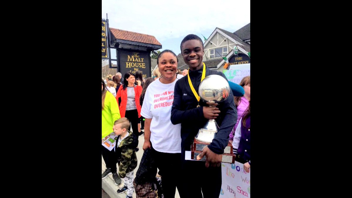 <a href="/louthcoco/">Louth County Council</a>  He is proud to represent Ireland in the World championships &amp; equally proud of his #Nigerian roots.
We meet World Champion Irish Dancer  
@ElliotKwelele at his home in Dundalk Co.Louth. Watch 
<a href="/RTENationwide/">RTÉ Nationwide</a>  7pm this evening Wed. 30th 
<a href="/RTEOne/">RTÉ One</a> with <a href="/ZainabBoladale/">Zainab Boladale</a>