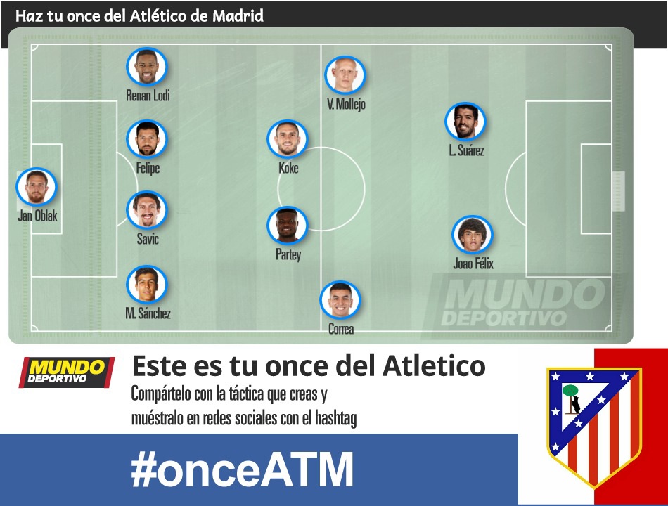 EL_GUIJAR's tweet photo. @VictorMollejo7 @LaLiga Si te brinda la oportunidad de jugar el Cholo, no la desaproveches ‼️ 😉
Ánimo, que la #FAmiliaRojiblanca quiere verte triunfar ya en el @Atleti en esta Temp. 20/21
En el #onceATM de @Atletico_MD te he puesto, así que...👟🚪
#ForzaAtleti https://t.co/cIEbcL5cm1