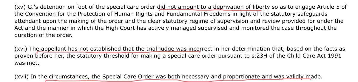 The special order was therefor upheld. Why on earth a future judgement was made to place him in a female prison is a judgement I would like to read. These are  #NotOurCrimes He does not belong in a women’s prison.