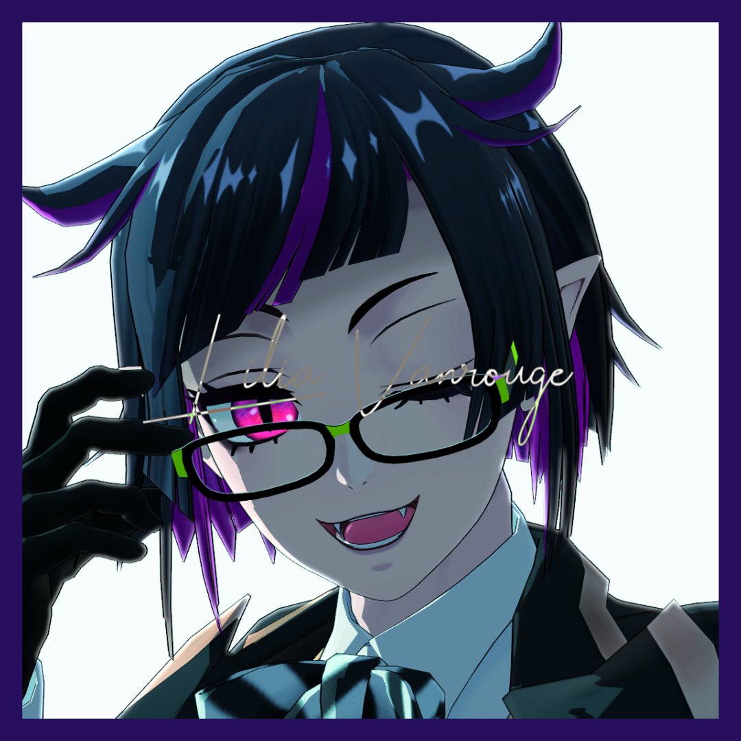 1boy horns male focus glasses solo gloves pointy ears  illustration images