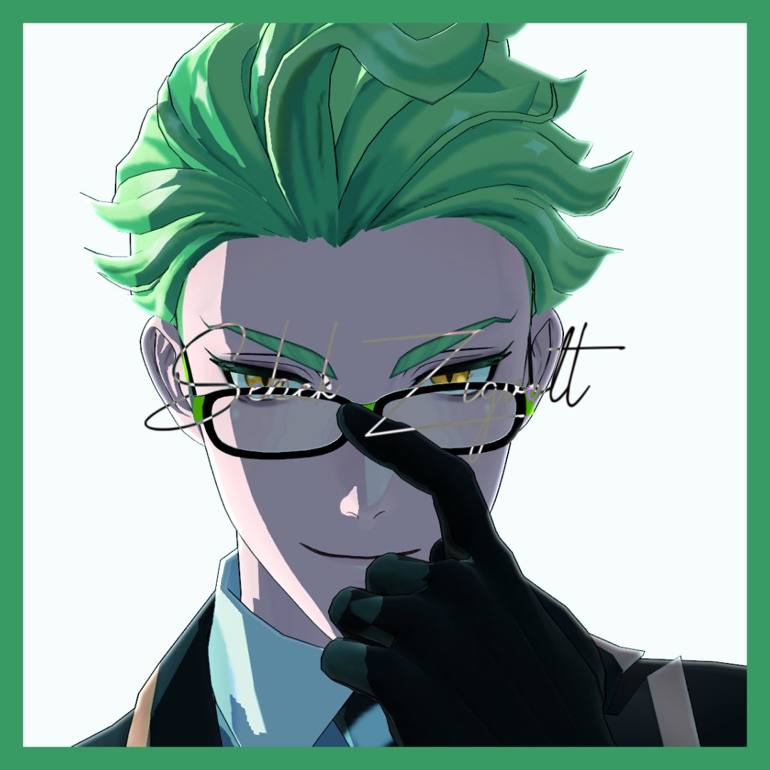 1boy horns male focus glasses solo gloves pointy ears  illustration images