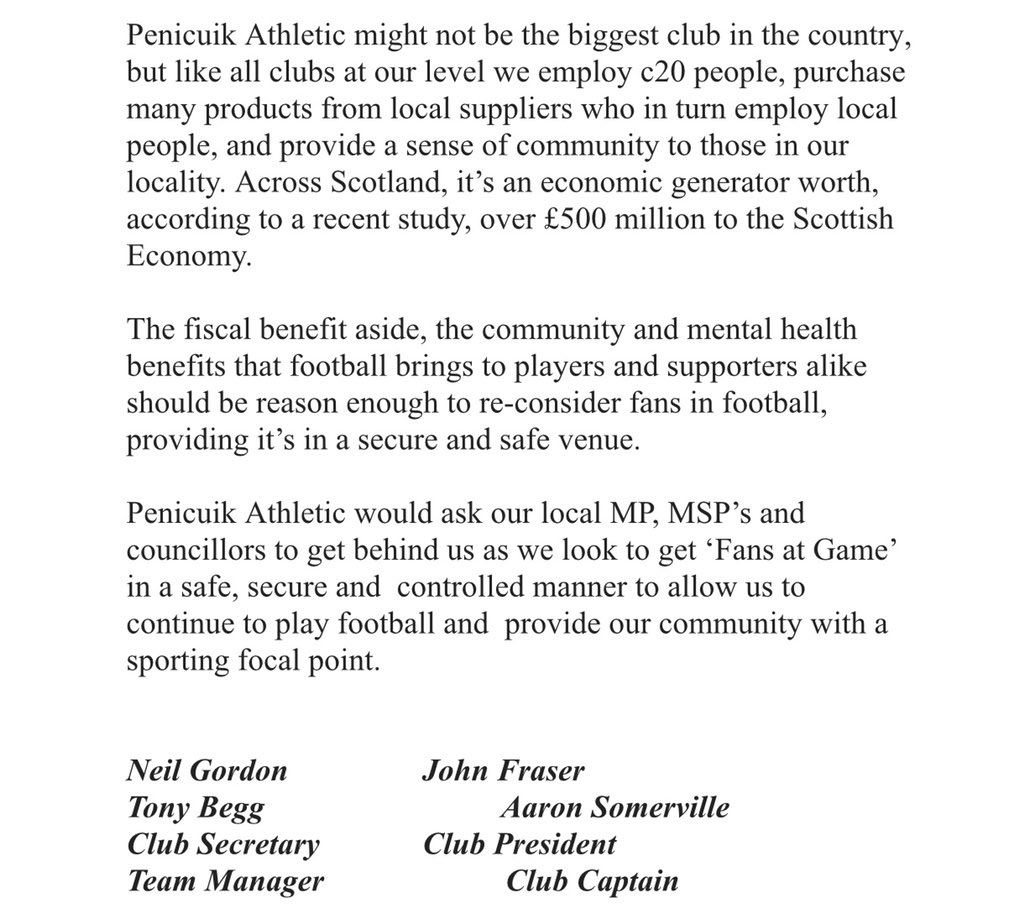 CLUB STATEMENT | Fans at Games

🔗 facebook.com/43550317647382…