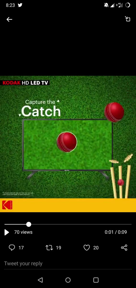 SachinG33833053's tweet image. 👉Here's My Perfect screen shot👈

#WatchToWin #KodakAndroidTV #KodakTv #Contest #Cricket 
@kodaktvindia
Join✅✅✅✅✅
@abha_mishra19 
@Smiley_Bharati 
@imPalak18 
@Gurdeep0003 
@YashGoy54892506 
@DayalOjha_5 
@ImChandana01 
@pratishtha1001 
@KarriLuvi 
@RubyAga9339