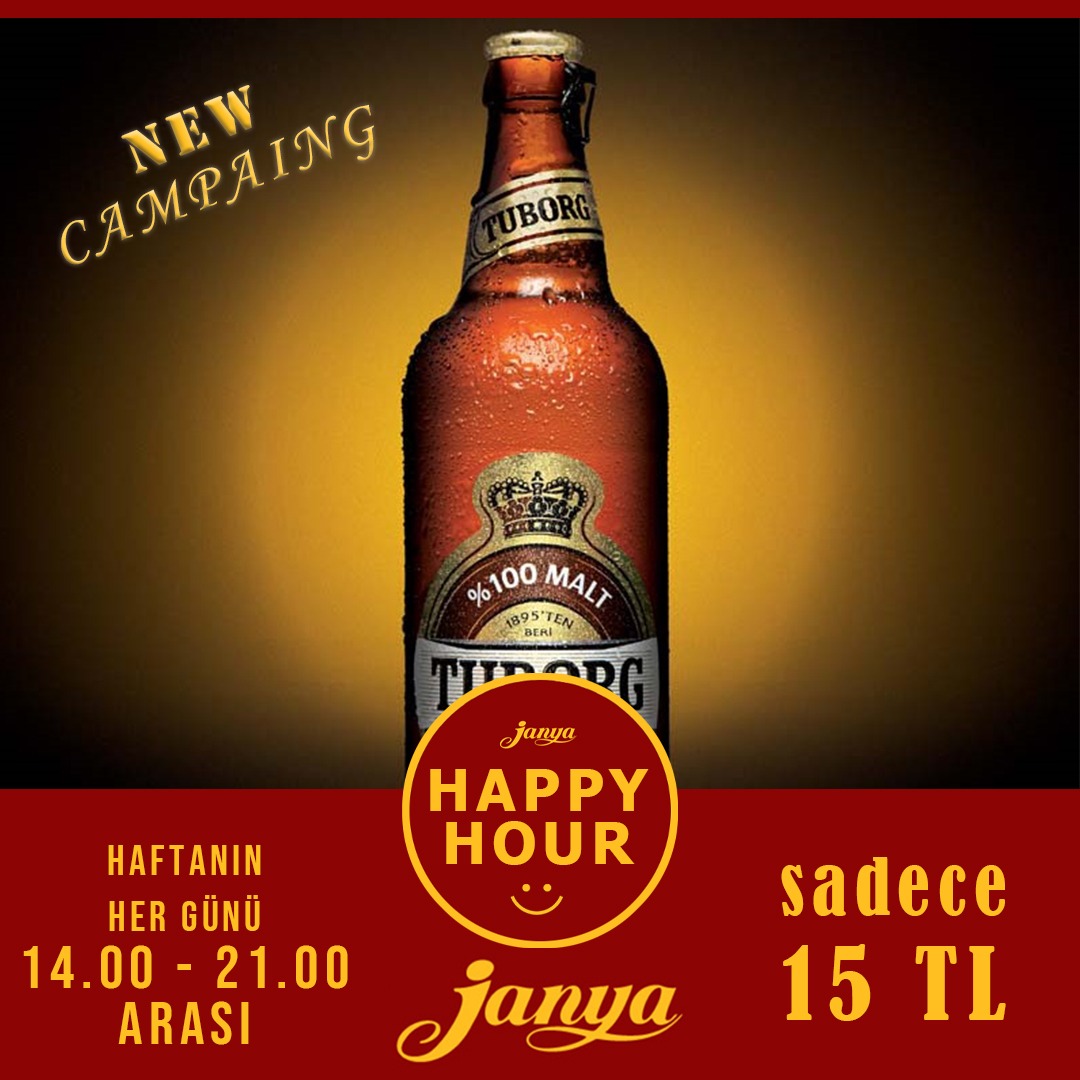 Sonbahar Kampanyası 🍻🍻
#taksim #janya #tuborg #HappyHour #bira