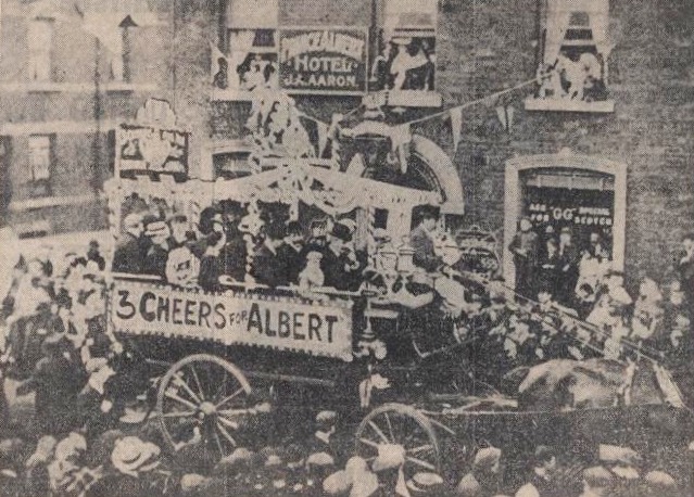 collinstony's tweet photo. A to Z of Rugby League: G is for Albert Goldthorpe (1871-1943), Hunslet’s greatest ever player &amp; member of the RL Hall of Fame. His career bridged rugby’s great split, lasting from 1888 to 1910. He captained Hunslet’s 1908 Grand Slam team that won all four cups. #NSHD2020 https://t.co/acoXTIn5mu