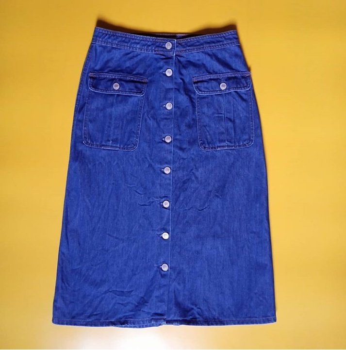 Topshop High Waist Denim SkirtSize UK 10Price N2,000Pls DM to order