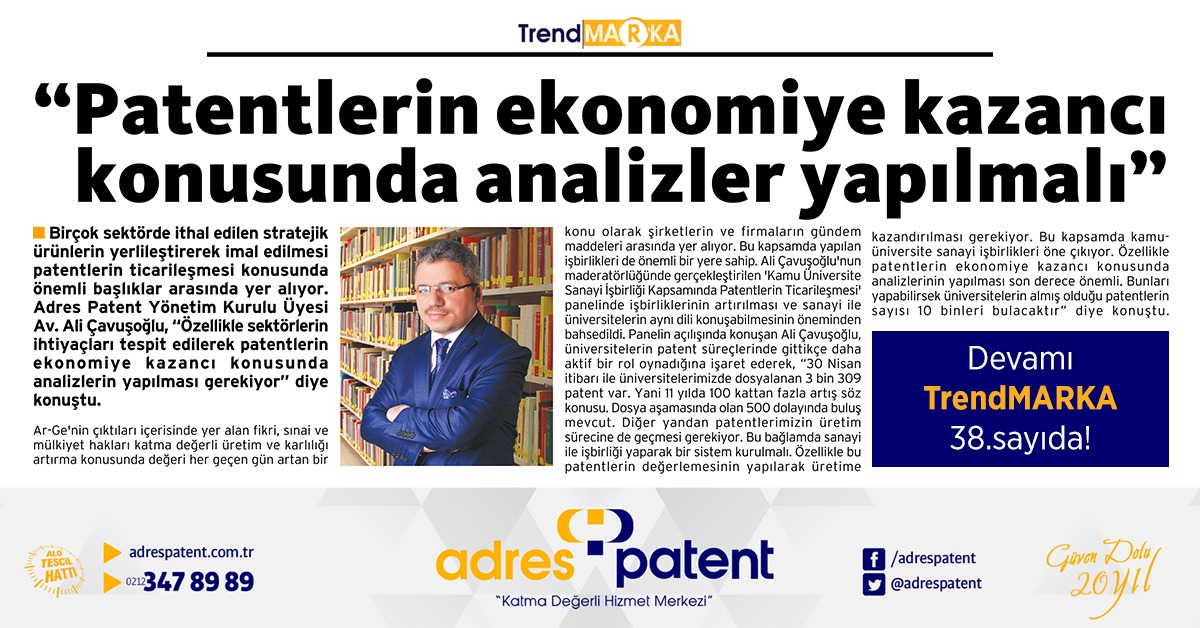 adrespatent's tweet photo. Birçok sektörde ithal edilen stratejik ürünlerin yerlileştirilerek imal edilmesi patentlerin ticarileşmesi konusunda önemli başlıklar arasında yer alıyor.
Detaylar #trendmarka'da: https://t.co/1TCaz1Ccl5
#patent #tescil #patentbaşvurusu #adrespatent https://t.co/IKgBjJgoEK
