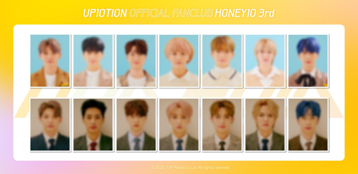 UP10TION OFFICIAL FANCLUB HONEY10 3rd Kit 미리 보기 업텐션 증명