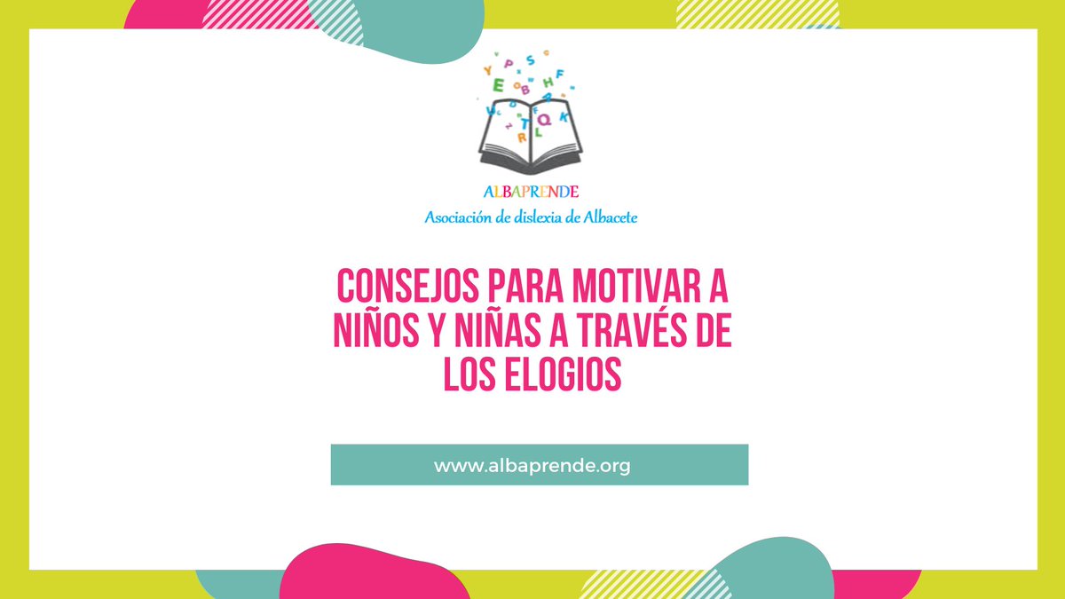 Consejos para elogiar a los niños y niñas con dificultades - bit.ly/3cGxPBg

💻 albaprende.org

#Albaprende #Dilexia #educaciónespecial #Lectura #Escritura #Educación #infancia #Albacete