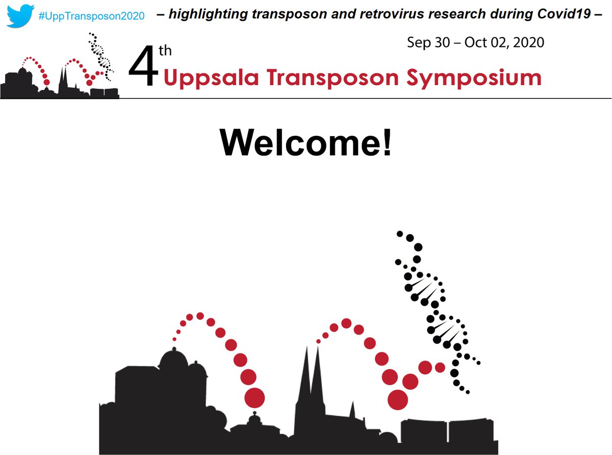 alexander_suh's tweet image. The 4th Uppsala Transposon Symposium will begin in 30 minutes! Looking forward to e-meeting you all and to hearing about your exciting #transposon and #retrovirus research. Please use the hashtag #UppTransposon2020 for Twitter coverage of the meeting.