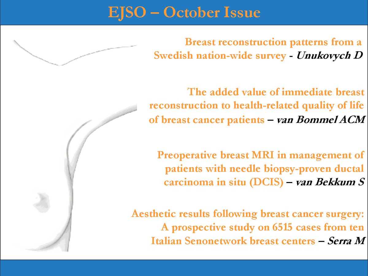 ejsotweets's tweet photo. October Issue is out! If you're committed to breast cancer care...you can't miss it!
👉https://t.co/iGQK0UBpW0
@ESSOnews @OncologyAdvance @EuropaDonnaEUR @raaudisio @itrisabel @YMasannat @MalinASund @BCRFcure @BCSC @BreastCancerNow
#senonetwork #NABON #BreastCancer #DCIS https://t.co/uiGiu5vslW