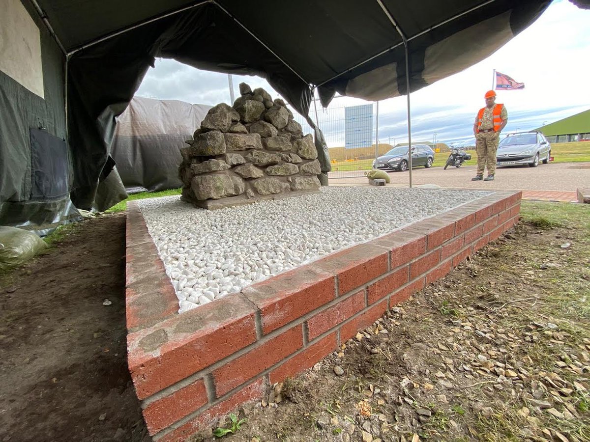 Kinloss_Bks's tweet photo. At the beginning of September a team of Fijian Sappers, lead by Cpl Uluikedekede of 65 Sqn raised money to restore Sapper Ratu’s memorial. A huge thank to all those who contributed, including Sgt Naivalu, Cpl Ravutia, Pte Matanitobua, Cpl Carson and LCpl Vosatata.@Kinloss_Bks https://t.co/hI8QPsWO6e