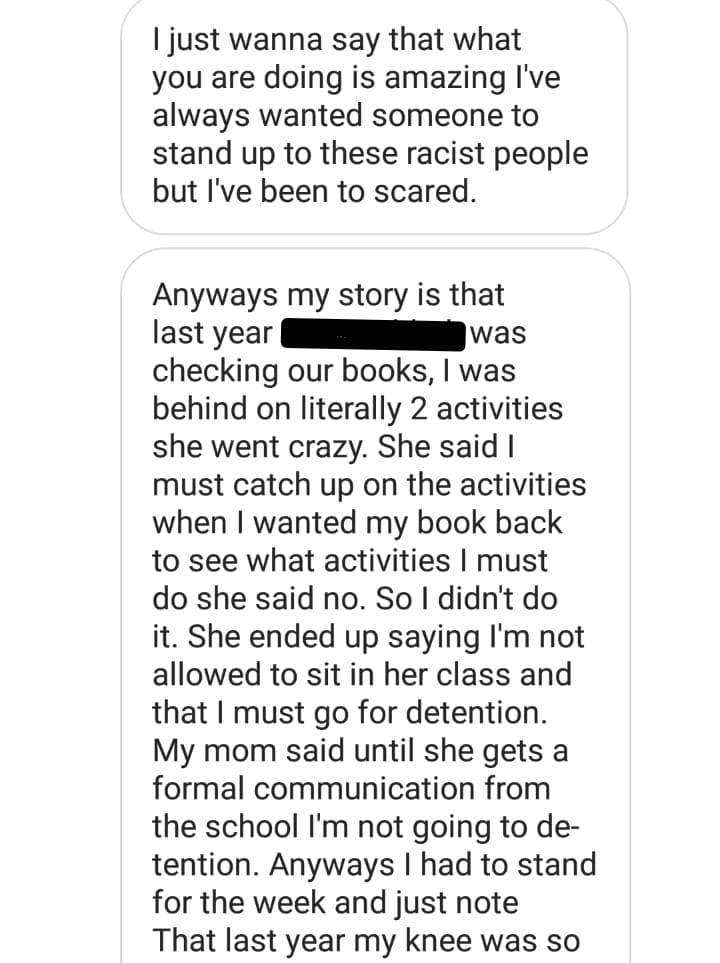 RHSRevolution20's tweet photo. Roosevelt High School works hard to silence learners. They have created a culture of fear.
#RooseveltRacism
#ItsTimeForJustice
#LiberatingBlackYouth
#WhiteAutocracyMustFall https://t.co/jO7ie6QXJz