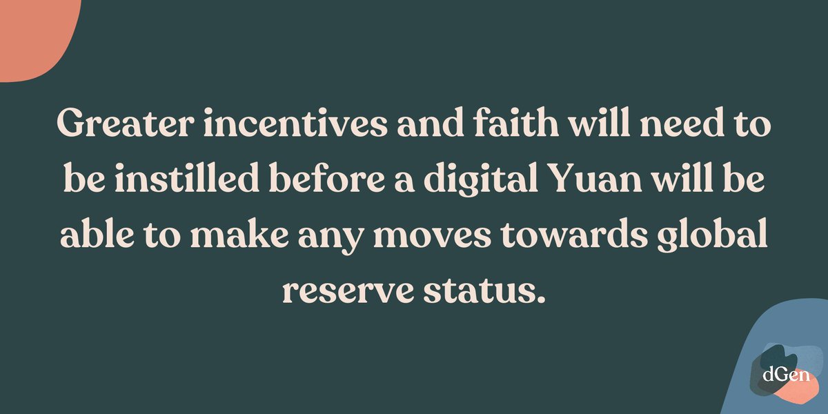 Even though China could exert significant pressure on trade partners to move away from the Dollar, political unrest in China and the effort of shifting reserves and invoicing will hinder adoption.