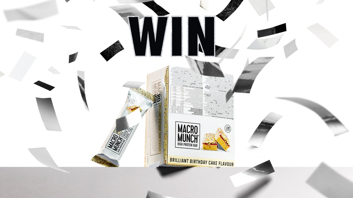 BulkOfficial's tweet photo. We're continuing the birthday celebrations by giving you the chance to WIN a year’s supply of Macro Munch 🎉

To enter:
-Follow @bulkpowders
-Retweet this post &amp; use the hashtag #BulkBdayBash

Comp will close at 12pm on 02/10 https://t.co/zFjYUEACk1
