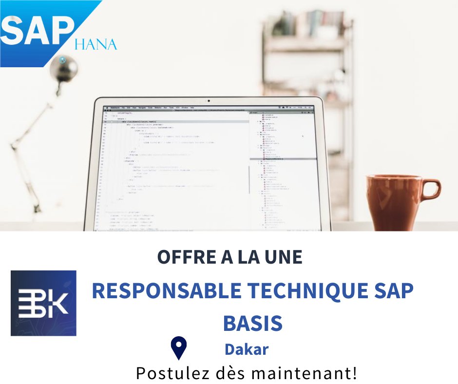 SearchBk's tweet photo. 🔎 Vous êtes un spécialiste #SAP  à l'écoute de nouvelles opportunités? 
⚙️Nous recrutons pour notre client à #Dakar!
➡️ Intéréssé(e)? https://t.co/gL3QXvQx5t
Vous pensez à un proche ? N'hésitez pas à partager ce post.
Poste en CDI ou freelance
 #kebetu #Afrique #job #recrutement https://t.co/uadta8p6mK