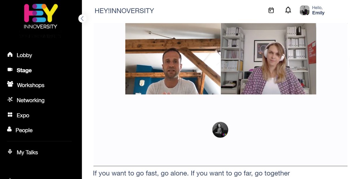 emily_abold's tweet photo. Wenn man den ganzen Tag voller Meetings hat und parallel #heyinnoversity läuft - was macht man da, wenn ein Termin etwas kürzer als geplant ausfällt? Noch schnell in die Mittagssession mit Tino Krause von @FacebookDE , der zeigt, wie wichtig #Leadership für #Diversity ist. https://t.co/8t4gS2UYgc