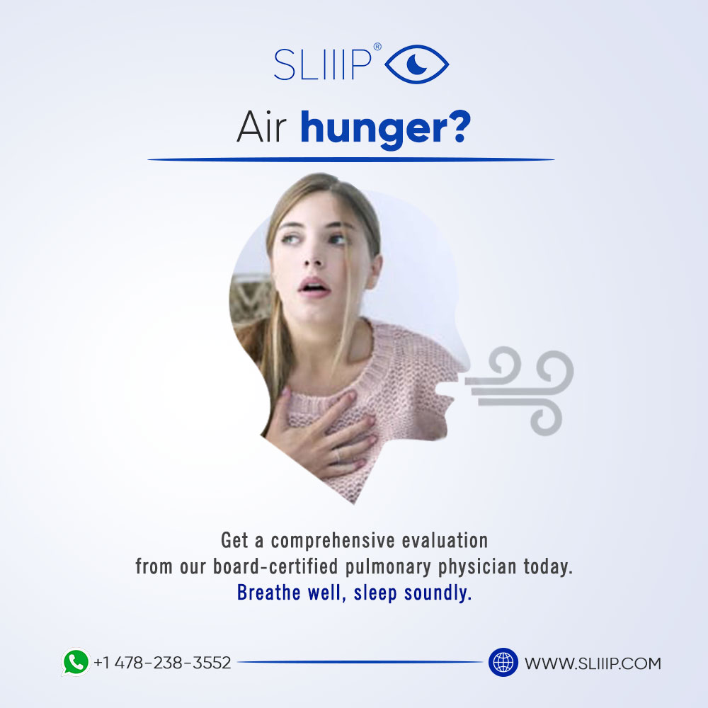 Air hunger?

Get a comprehensive evaluation from our board-certified pulmonary physician today. Breathe well, sleep soundly.

sliiip.com

#airhunger #usa #macon #sliiip #georgia #sleepdoctor