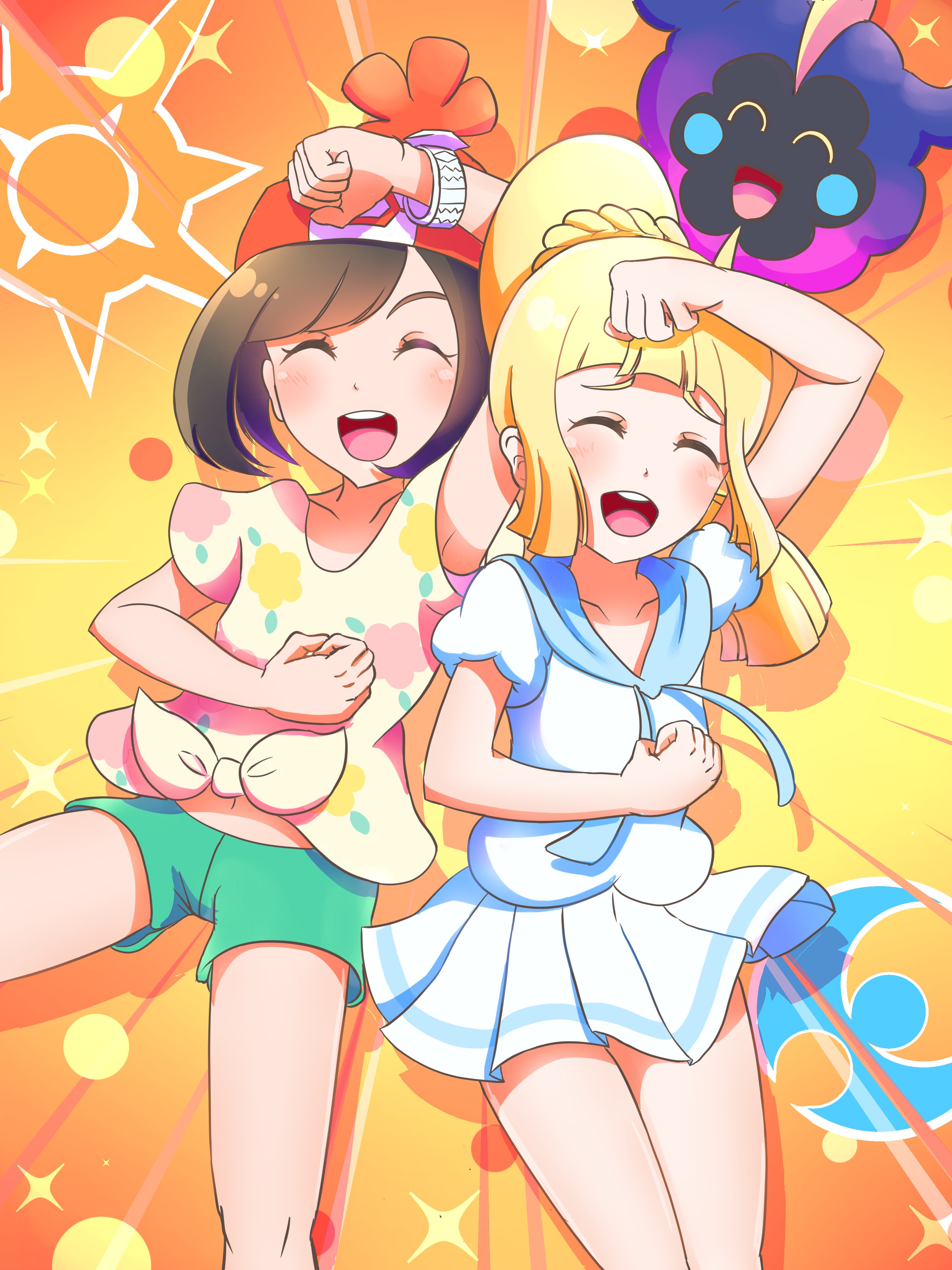 ゆき丸 ミヅキとリーリエz技ポーズ Mvありがとう公式 T Co Quehjfhjbe Twitter