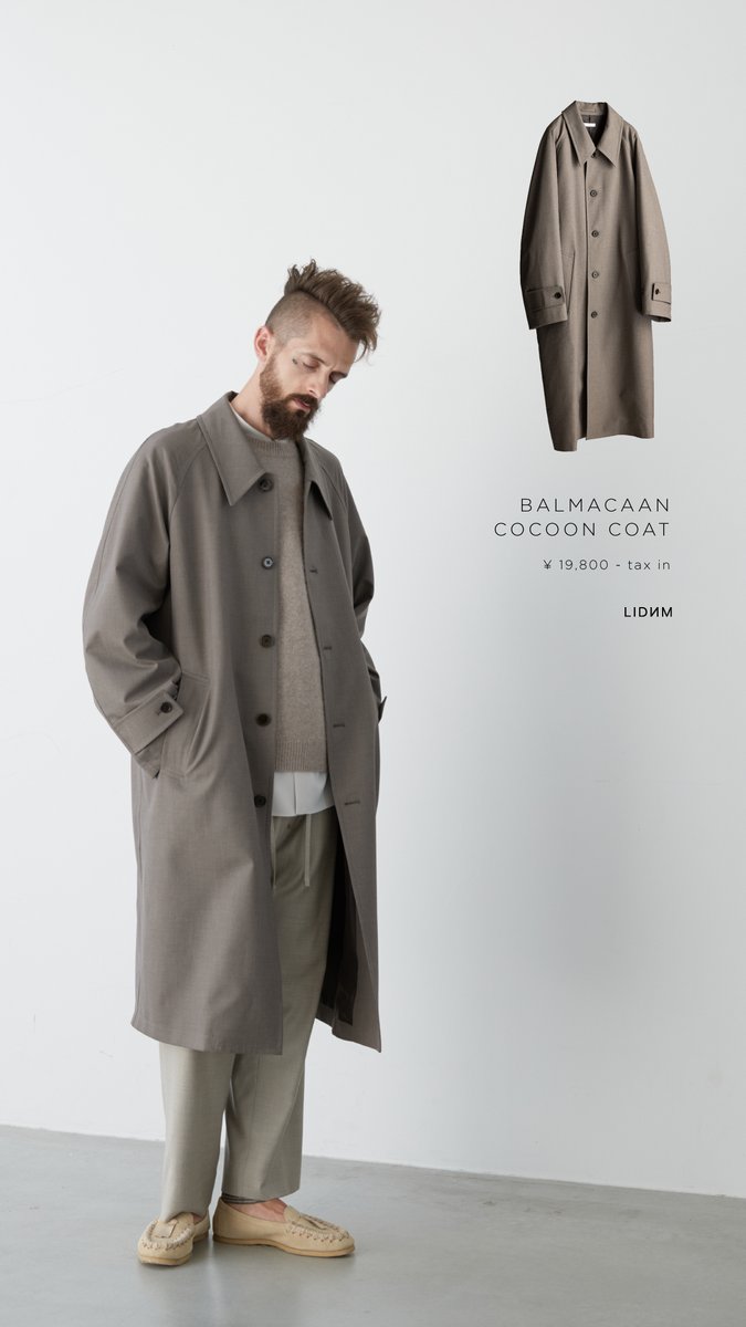 LIDNM  BALMACAAN COCOON COAT