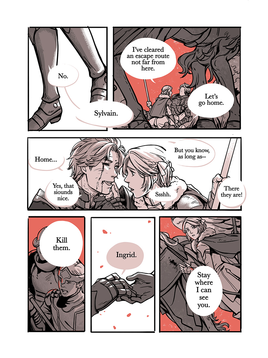 HOME (1/2)
A Fire Emblem Three Houses // Sylvain & Ingrid fancomic

#FE3H #sylvgrid 