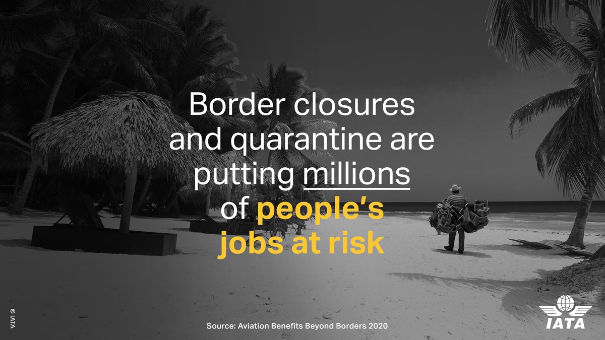 The impact of #COVID19 has had a terrible impact on jobs and prosperity. The latest #Aviation Benefits Beyond Borders report from <a href="/ATAG_aviation/">ATAG</a> highlights the full implications. Air transport must take off again! 🛫 #ReadyToFly
👇
aviationbenefits.org
