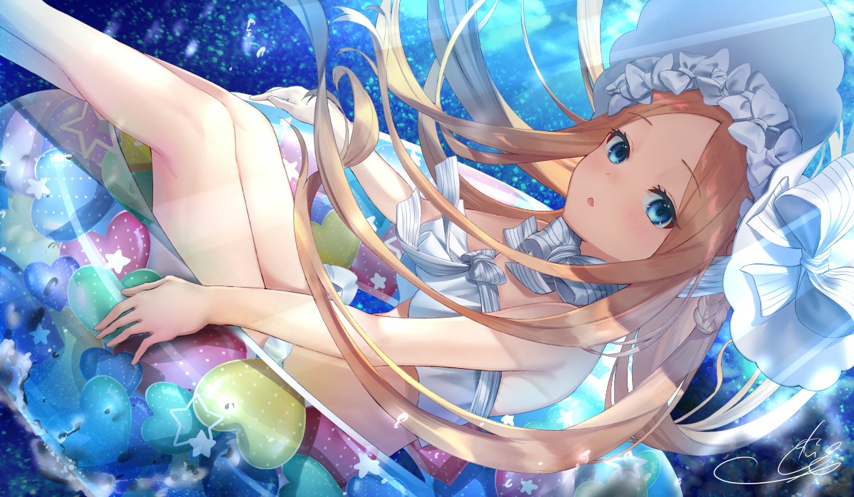 異端なるセイレム|アビゲイル(Fate) ,アビゲイル・ウィリアムズ(水着) ,abigail_williams_(swimsuit_foreigner)_(third_ascension)_(fate) 「ほよよ!! #今月描いた絵を晒そう 」|楽音（がくと)＠5月以降のお仕事募集中🌟のイラスト