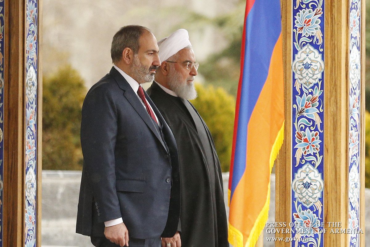armgov's tweet image. PM @NikolPashinyan had a phone conversation with President of Iran @HassanRouhani. The Iranian president expressed concern over the ongoing tensions and hostilities between #Armenia and #Azerbaijan.
PM drew attention to the fact of Turkey's direct involvement in hostilities.