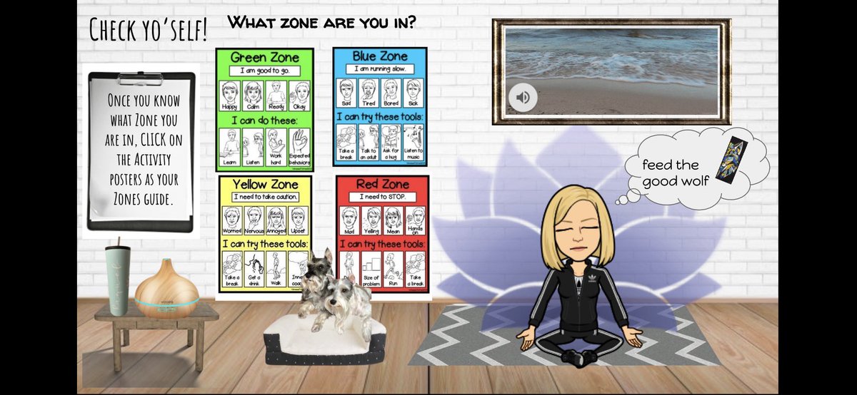 Happy Wellness Wednesday! Students will be exposed to the zones of regulation today and learn how they can get to green 😊 #180daysofAWesome #awms #wellness #goodtogo #gettogreen