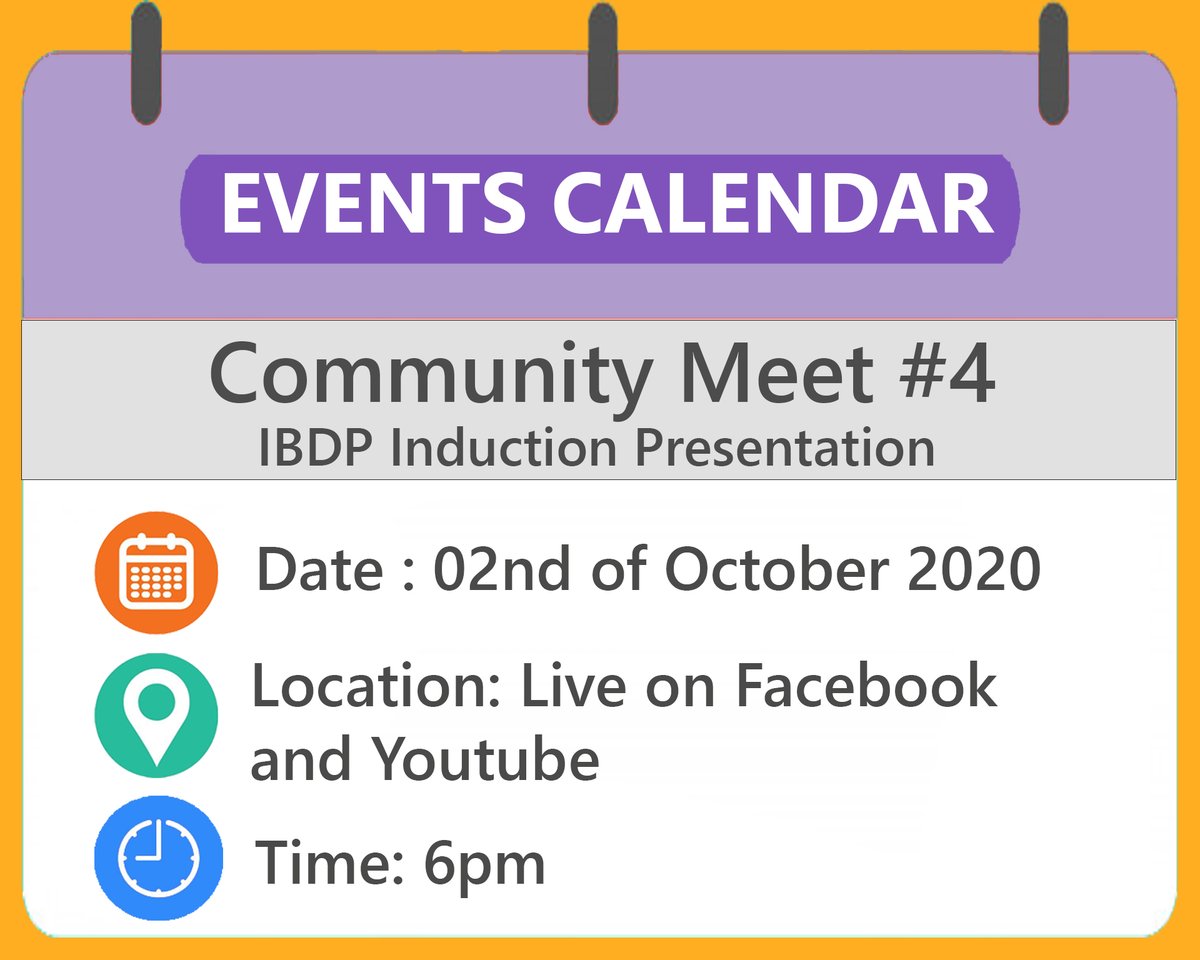 This Friday we will be streaming the #4 Community Meet, this time dedicated to the IBDP program. #NovaOnline