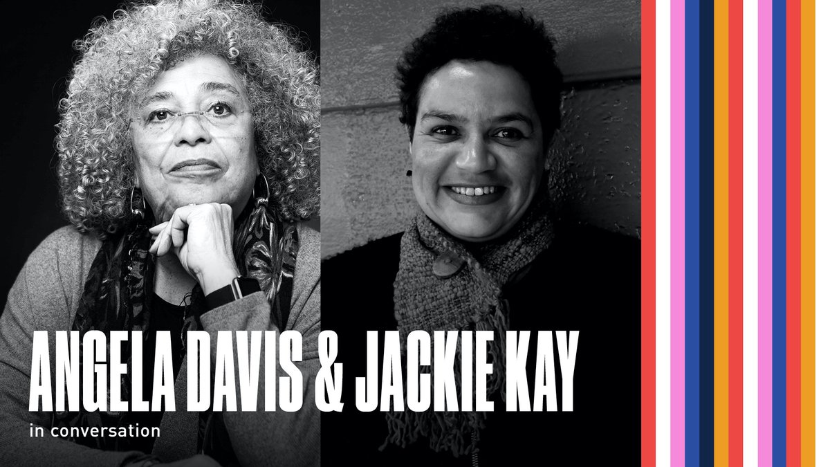 Activist. Thinker. Campaigner. Leader. Icon. The phenomenal ANGELA DAVIS in conversation with Scottish Makar JACKIE KAY. Sun 25 Oct, 6pm. Tkts are Free or Pay What You Can £6 / £12 / £20  https://www.eventbrite.co.uk/e/122664353383 
