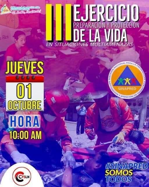 CTipitapa's tweet photo. Todos a participar del 3er Ejercicio Nacional para la protección de la vida #NicaraguaPazyBien #2021OrgulloPatrio #ManaguaSandinista 
@MaryuriRG @luis_zape @grethel_luna @leito0508 @MinedTipitapa @TPU19J @FlorNica39 @taniasandinista @ElCuervoNica @MaluRivas5 https://t.co/UaULYbjzKd