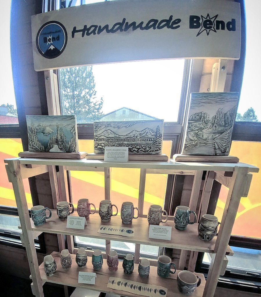 HandmadeBend's tweet photo. We now have a shelf on display at Central Oregon Locavore on 3rd street.
Check us out if you are picking up some locally produced groceries
.
#ceramic #sculpture #inbend https://t.co/dQZ5XQTBm4