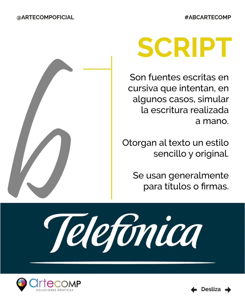ArtecompOficial's tweet photo. Sabías que…

En el momento de crear o revisar nuestros proyectos gráficos, es de vital importancia analizar la tipografía elegida. 

Muchos han definido muy bien sus tipografías preferidas, la nuestra es Raleaway de Google Fonts.

Cuéntanos, ¿Cuál es tu tipografía favorita? https://t.co/X2BsMJqbtJ