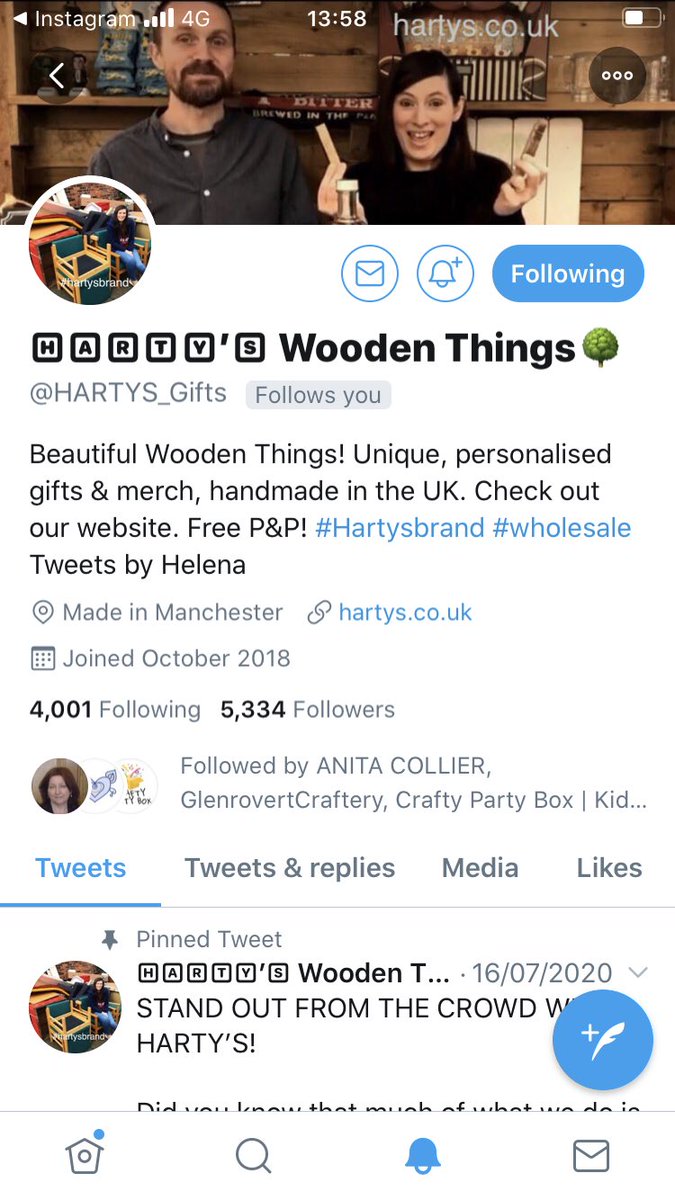 HomeCraftMumma's tweet photo. Seeing as we’re all about wood this week - check this out👇

@HARTYS_Gifts is FULL of amazing wooden creations! 🌳 #gift https://t.co/MydDIQi43H