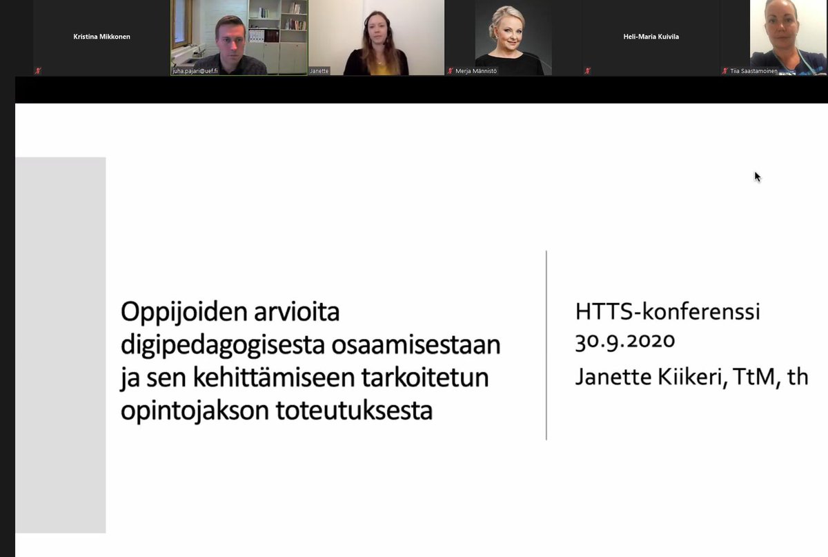Health Sciences and Technology - Oulu (@hst_oy) on Twitter photo Results of Educators' competence and continuous education development have been presented in #HTTS2020 conference by our researchers and collaborators. 🙏 <a href="/AnniKotilainen/">Anni Kotilainen</a> @HeliKuivila <a href="/merjamannisto/">Merja Männistö</a> @JanetteKiikeri for your excellent oral presentations! <a href="/TerOpeHanke/">TerOpe - OKM project</a> Results of Educators' competence and continuous education development have been presented in #HTTS2020 conference by our researchers and collaborators. 🙏 <a href="/AnniKotilainen/">Anni Kotilainen</a> @HeliKuivila <a href="/merjamannisto/">Merja Männistö</a> @JanetteKiikeri for your excellent oral presentations! <a href="/TerOpeHanke/">TerOpe - OKM project</a>