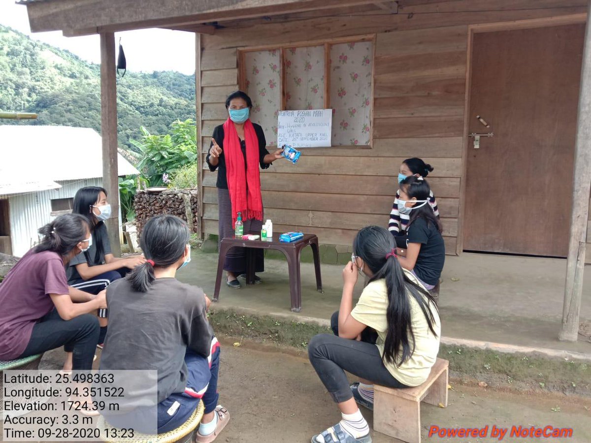 SbpSenapati's tweet photo. Awareness programme for Adolescent girls on Menstrual Hygiene and Sanitation carried out at Anganwadi Centres of Paomata ICDS Project.
#POSHANMaah2020
#PoshanAbhiyaan
@MinistryWCD @tini_tatatrusts @POSHAN_Official @SPreraks @SPreraksNE @ManipurPoshan @NgangomU @BanteeKonthouj1 https://t.co/8bLDxh6hd8
