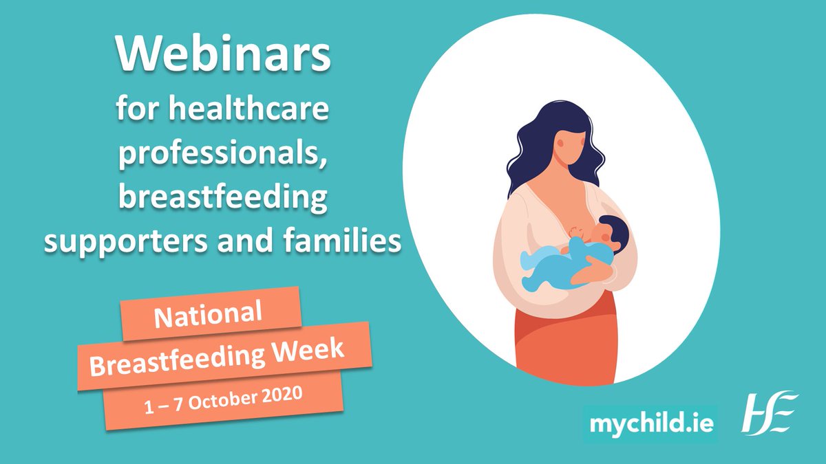 Free webinars are taking place to mark National #BreastfeedingWeek (1-7 Oct). The theme this year is supports for breastfeeding during a pandemic. The webinars will feature international and national experts and supporters. Links and more information: bit.ly/2Go4lfa